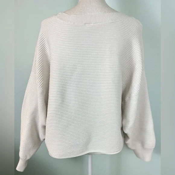 Offline by Aerie Ribbed Oversized Cropped Sweater with Dolman Sleeves - Picture 4 of 10